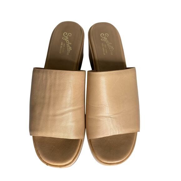 Seychelles Leather Heeled Mules - Picture 1 of 8